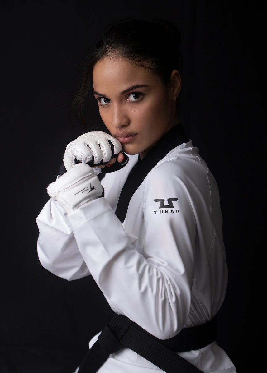 POOMSAE ELITE DAN Féminin Tusah pour Taekwondo Approuvé Wt pour Formes POOMSAE ELITE DAN Féminin Tusah pour Taekwondo Approuvé Wt pour Formes