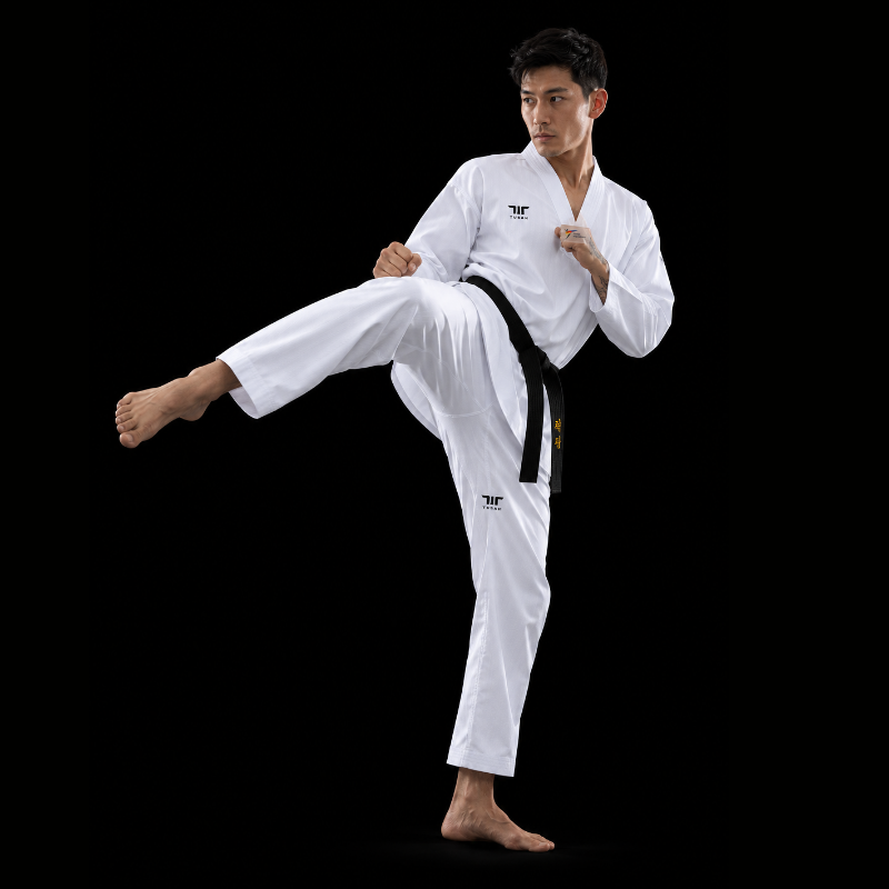 Tusah Nova White V Neck Taekwondo Uniform – WT approved