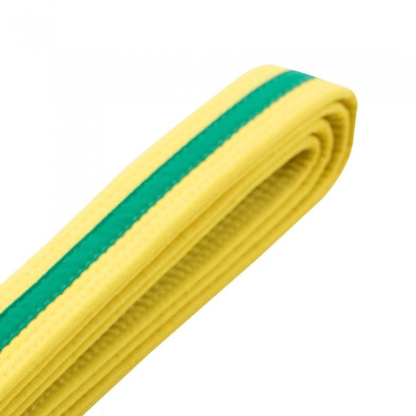 JC Yellow Belt with Green Stripe